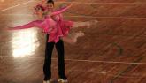 Os patinadores Maria Isabel e Rafael Guimares encantaram o pblico
